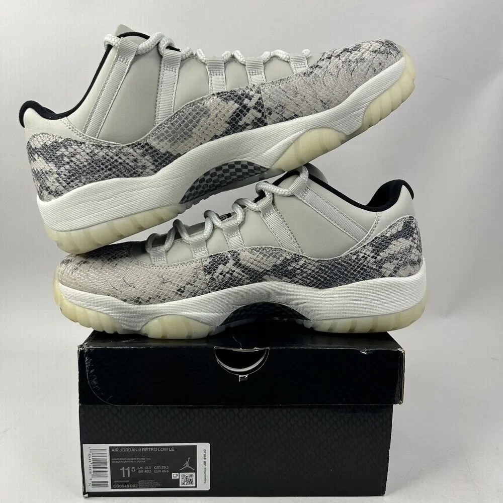 Nike Shoes Air Jordan 11 Low Retro “Light Bone Snakeskin” 2024